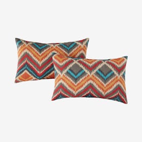 Rectangle Outdoor Accent Pillows - Surreal - Set of 2