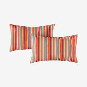 Rectangle Outdoor Accent Pillows - Watermelon - Set of 2