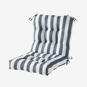 Outdoor Seat / Back Chair Cushion - Grey Stripe