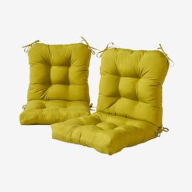 Outdoor Seat / Back Chair Cushions - Kiwi - Set of 2