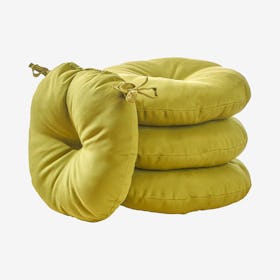 Round Outdoor Bistro Chair Cushions - Kiwi - Set of 4