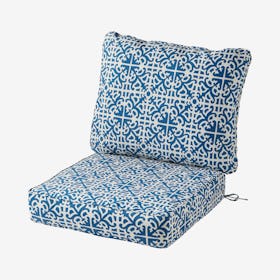Outdoor Deep Seat Cushion Set - Indigo