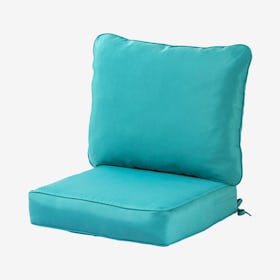 Outdoor Deep Seat Cushion Set - Teal