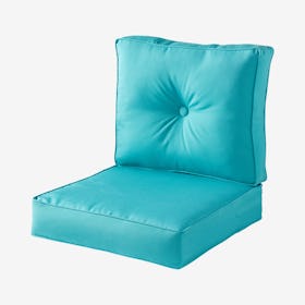 Outdoor Deep Seat Sunbrella Fabric Cushion Set - Aruba