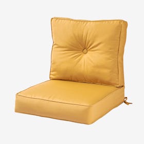 Outdoor Deep Seat Sunbrella Fabric Cushion Set - Wheat