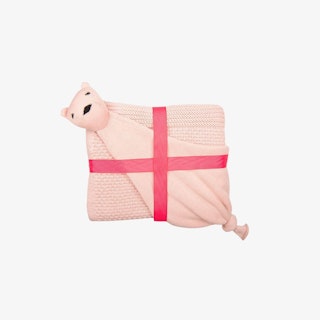 Honey Bee Baby Blanket Gift - Pink