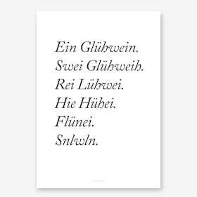 Glühwein Art Print