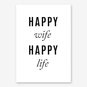 Happy Wife Art Print