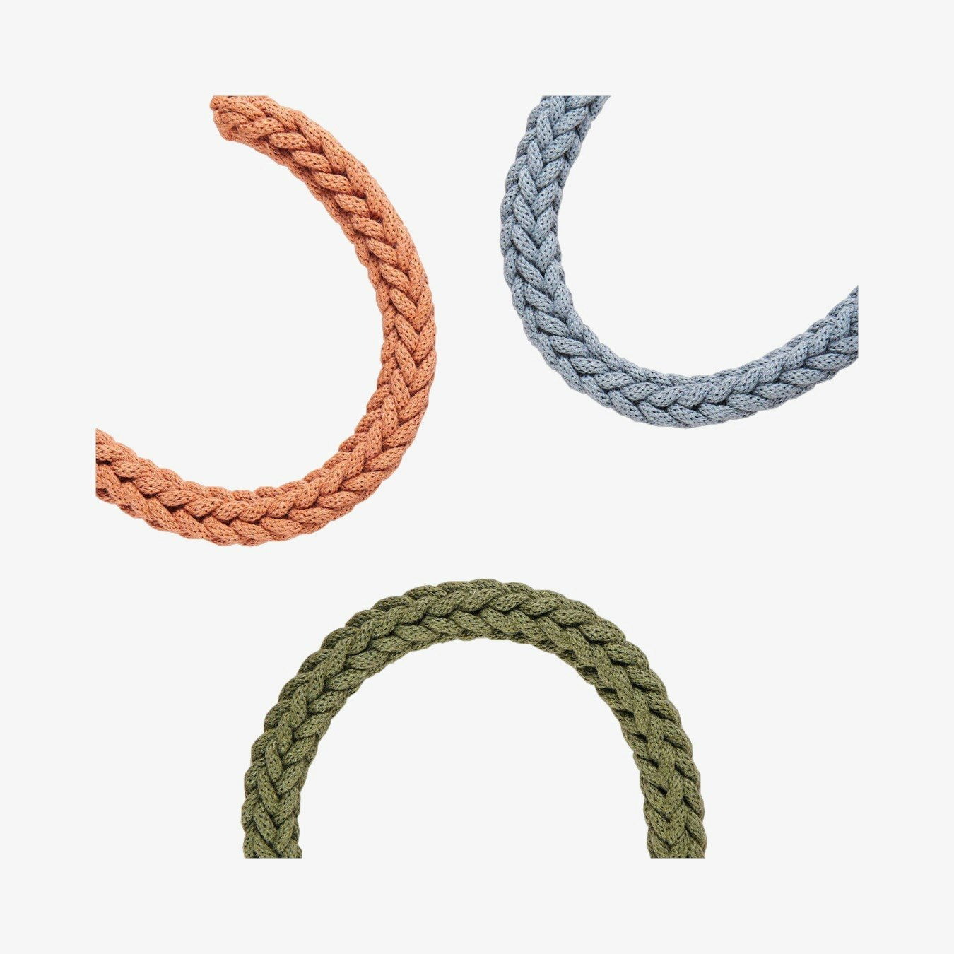 Crochet Necklace Kit - Avocado / Steel / Terracotta - Set Of 3 by Stitching Me Softly