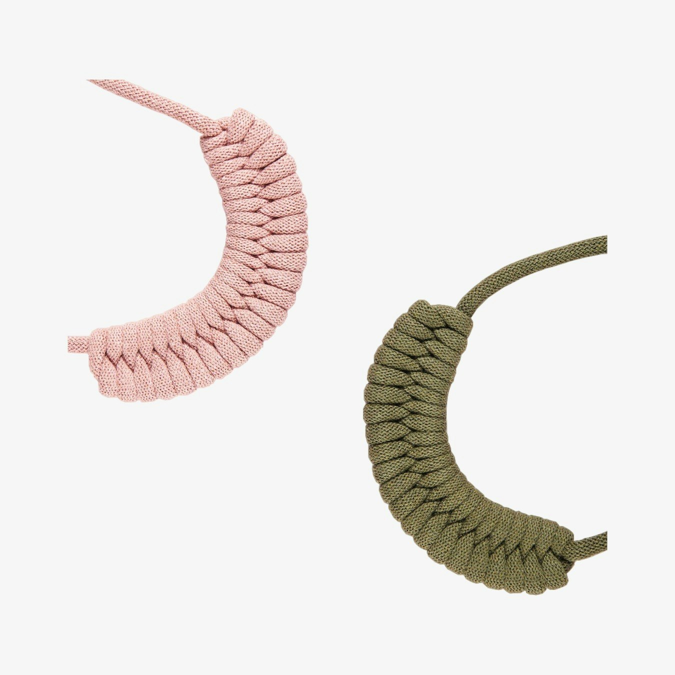 Chunky Necklace Kit - Avocado and Blush - Set of 2 by Stitching Me Softly
