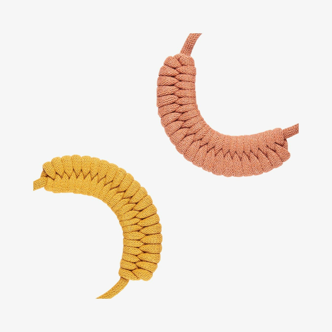 Chunky Necklace Kit - Mustard and Terracotta - Set of 2 by Stitching Me Softly