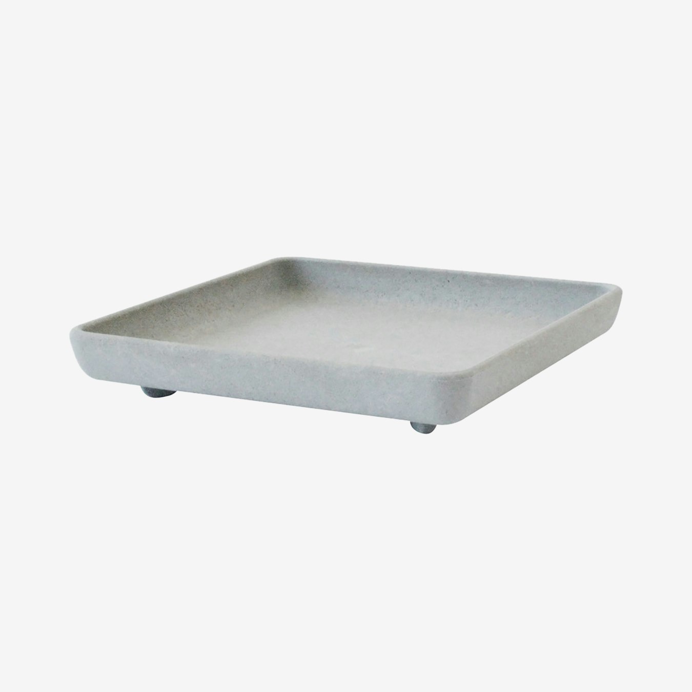 Garden Planter Plate Square - Grey by Hachiman Gardens