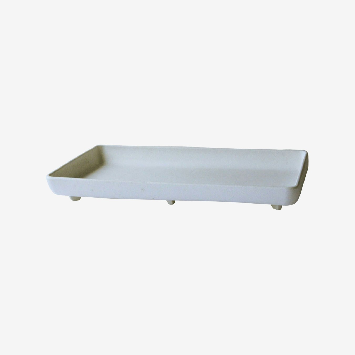Rectangle Garden Plate - White by Hachiman Gardens