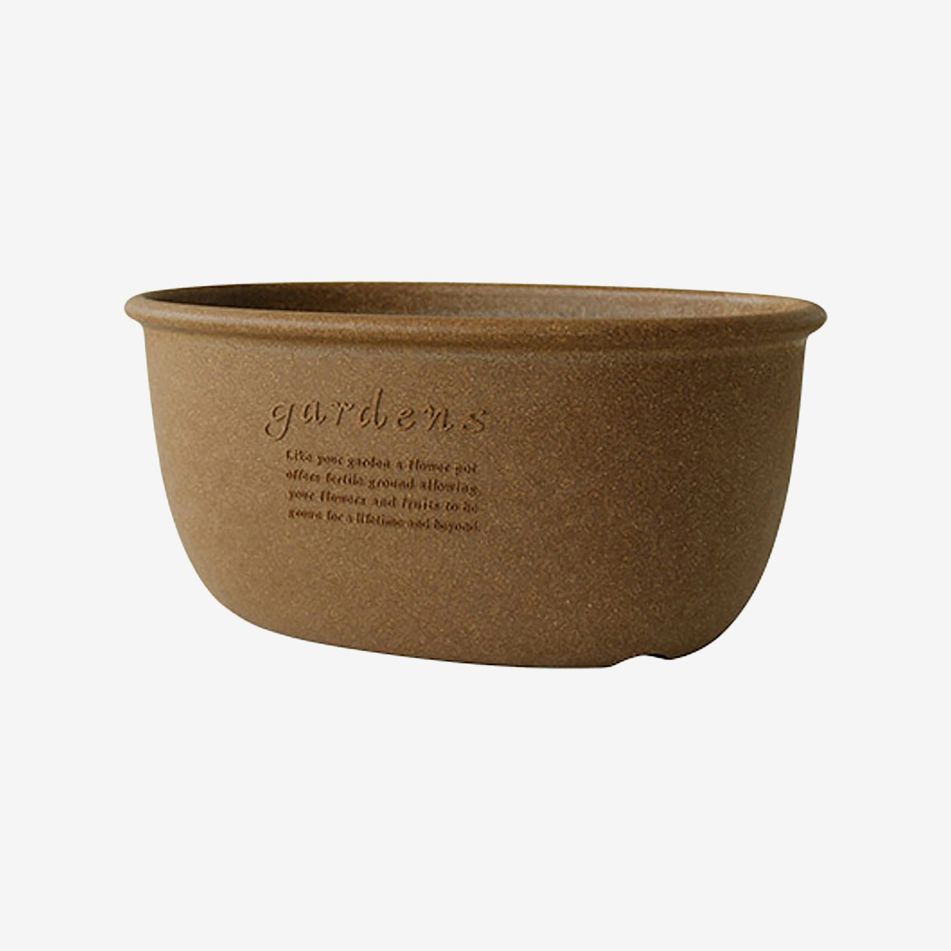 Garden Planter Oval - Natural by Hachiman Gardens