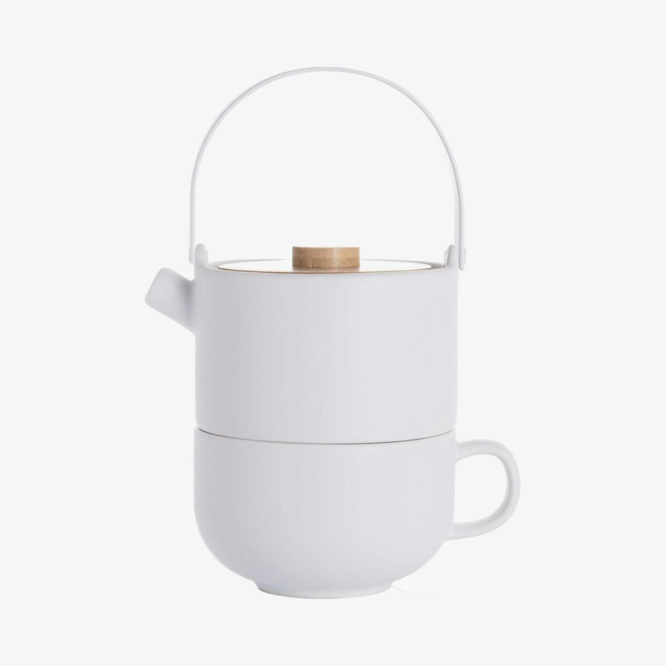 Umea Tea For One Set - White by Bredemeijer
