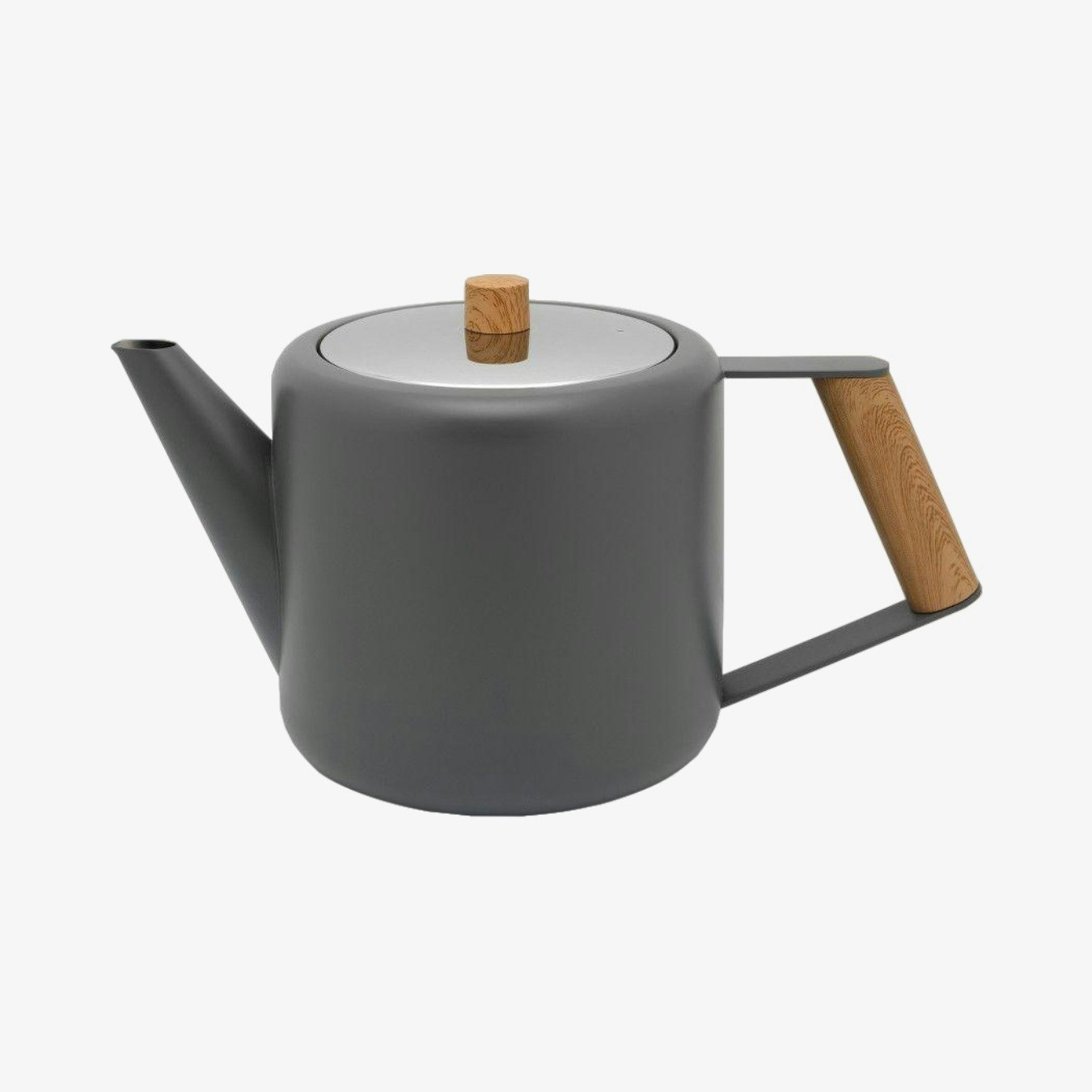 Double Wall Boston Teapot - Grey by Bredemeijer