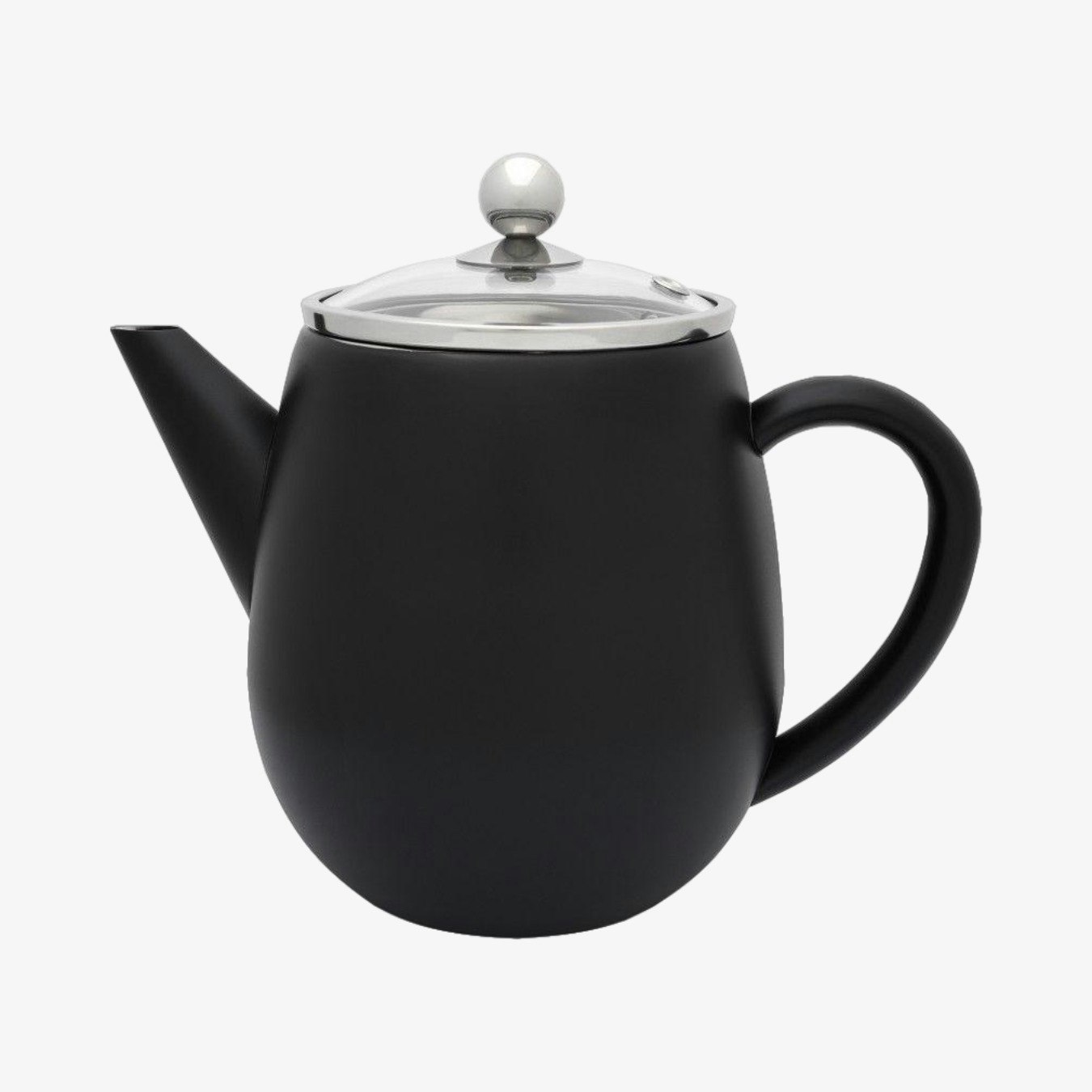 Double Wall Eva Teapot - Black by Bredemeijer