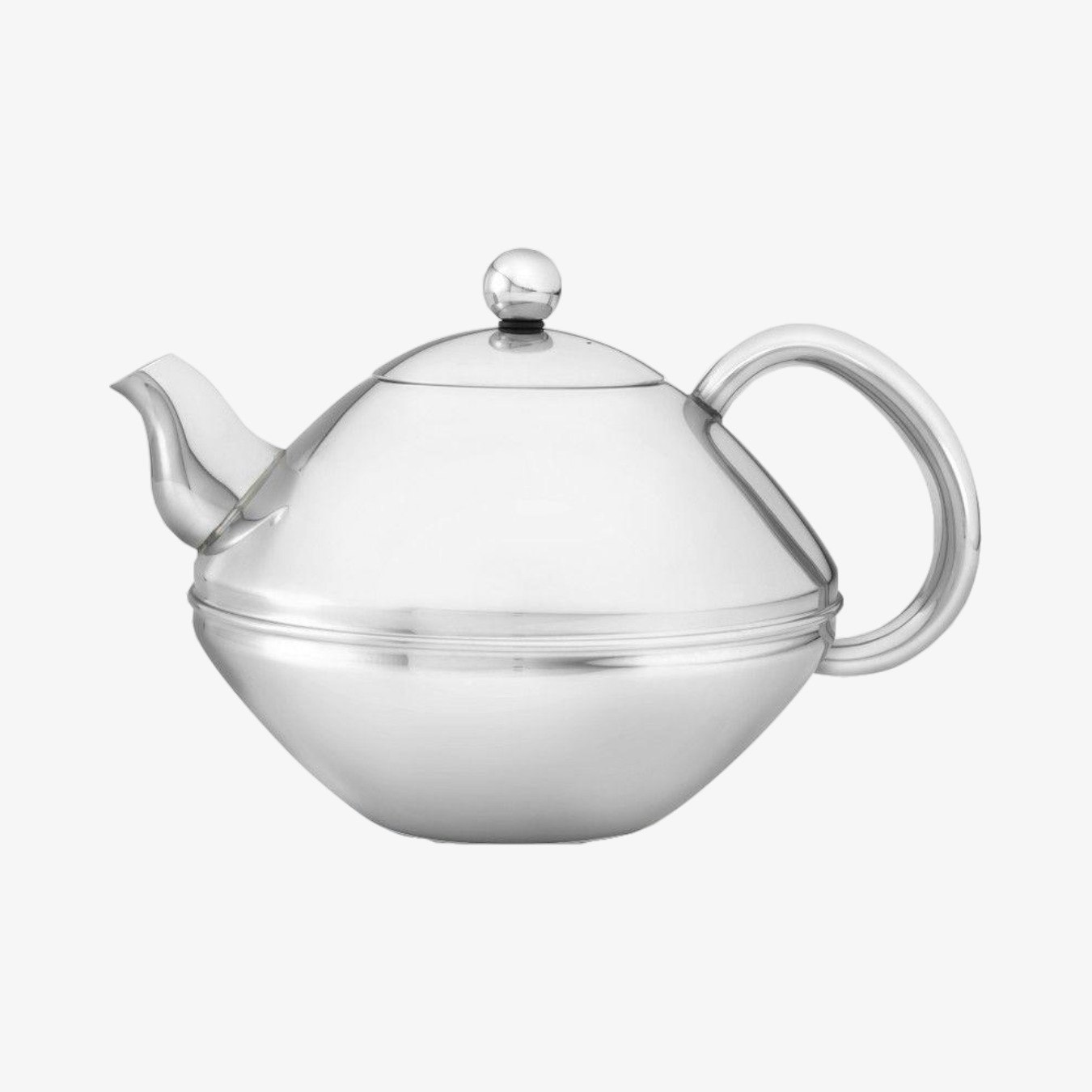 Double Wall Ceylon Teapot - Steel by Bredemeijer