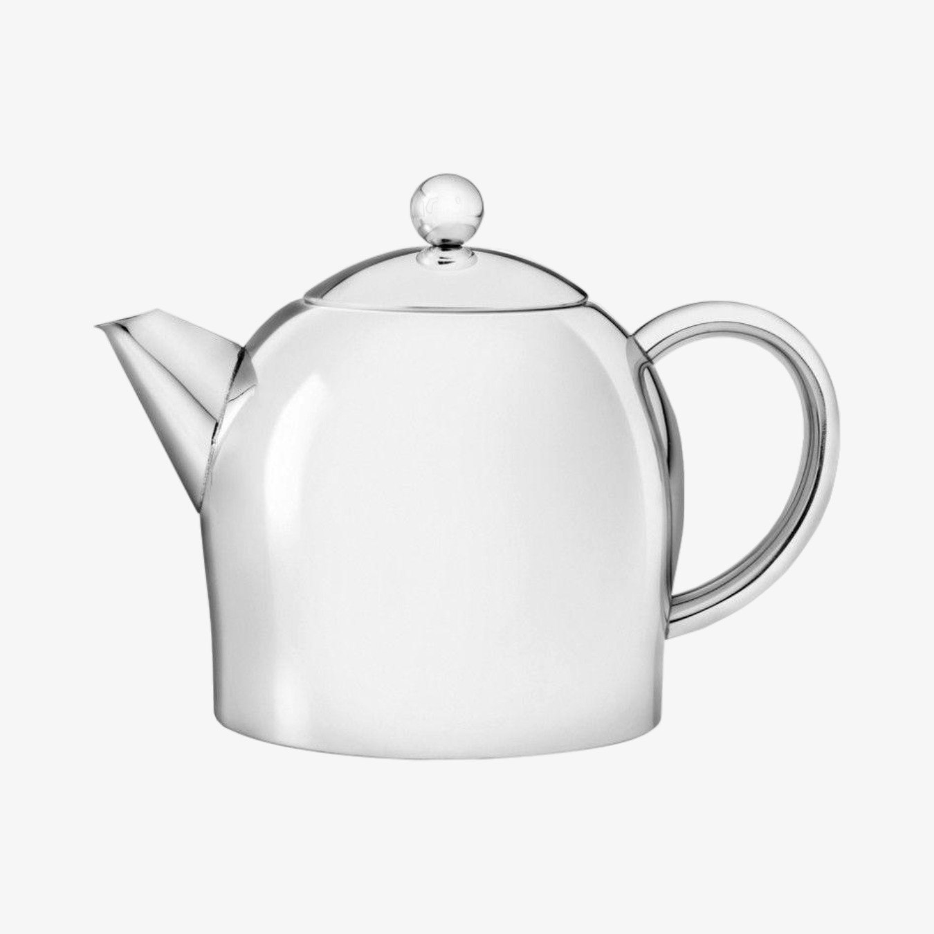 Double Wall Santhee Teapot - Polished Steel by Bredemeijer