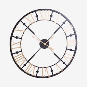 Skeleton Clock - Black / Gold