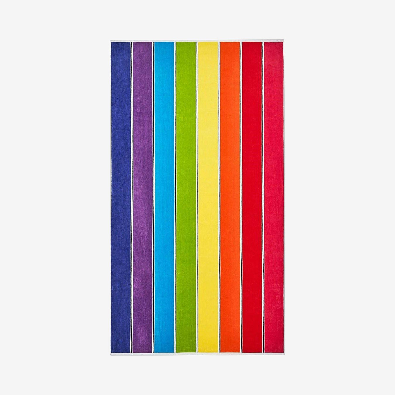 Rainbow Stripe Beach Towel by Allure Bath Fashions