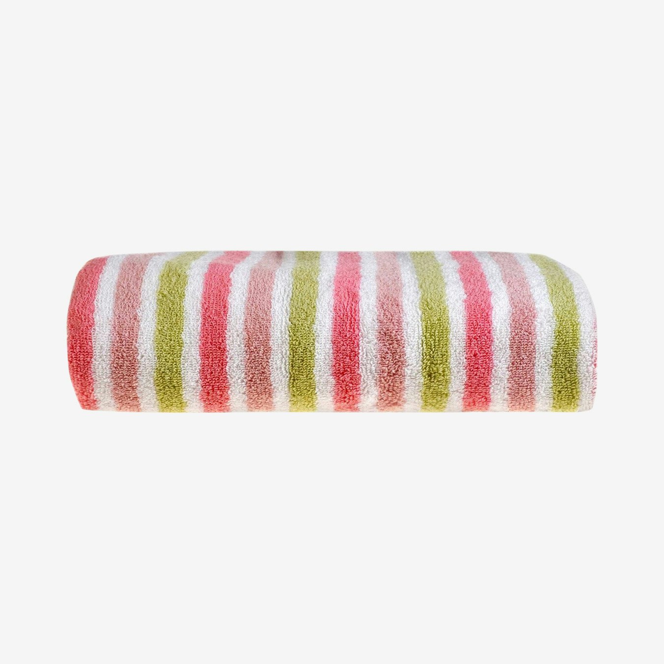 Stripe Towel - Pink by Allure Bath Fashions