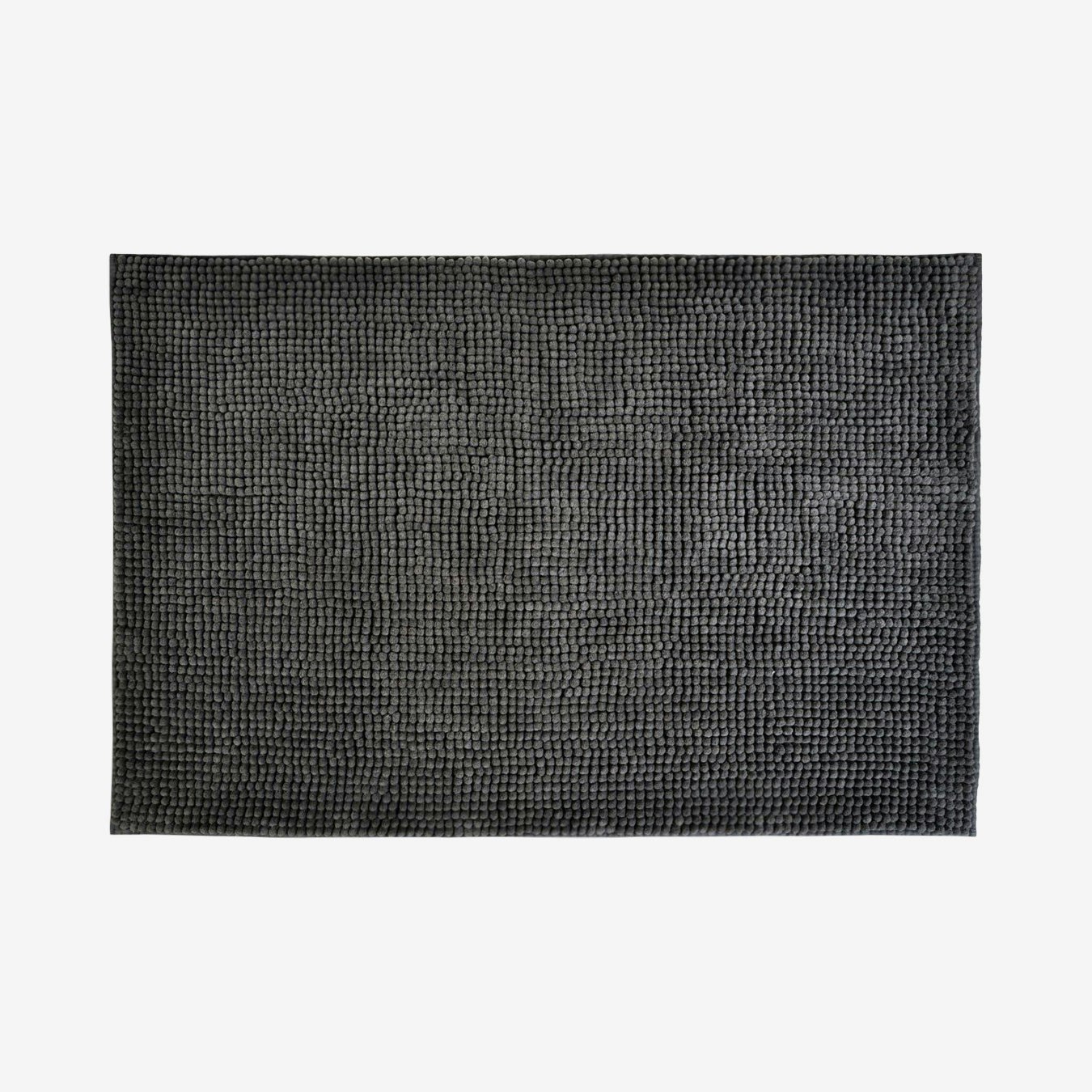 Supersoft Chenille Bobble Bath Mat - Charcoal by Allure Bath Fashions