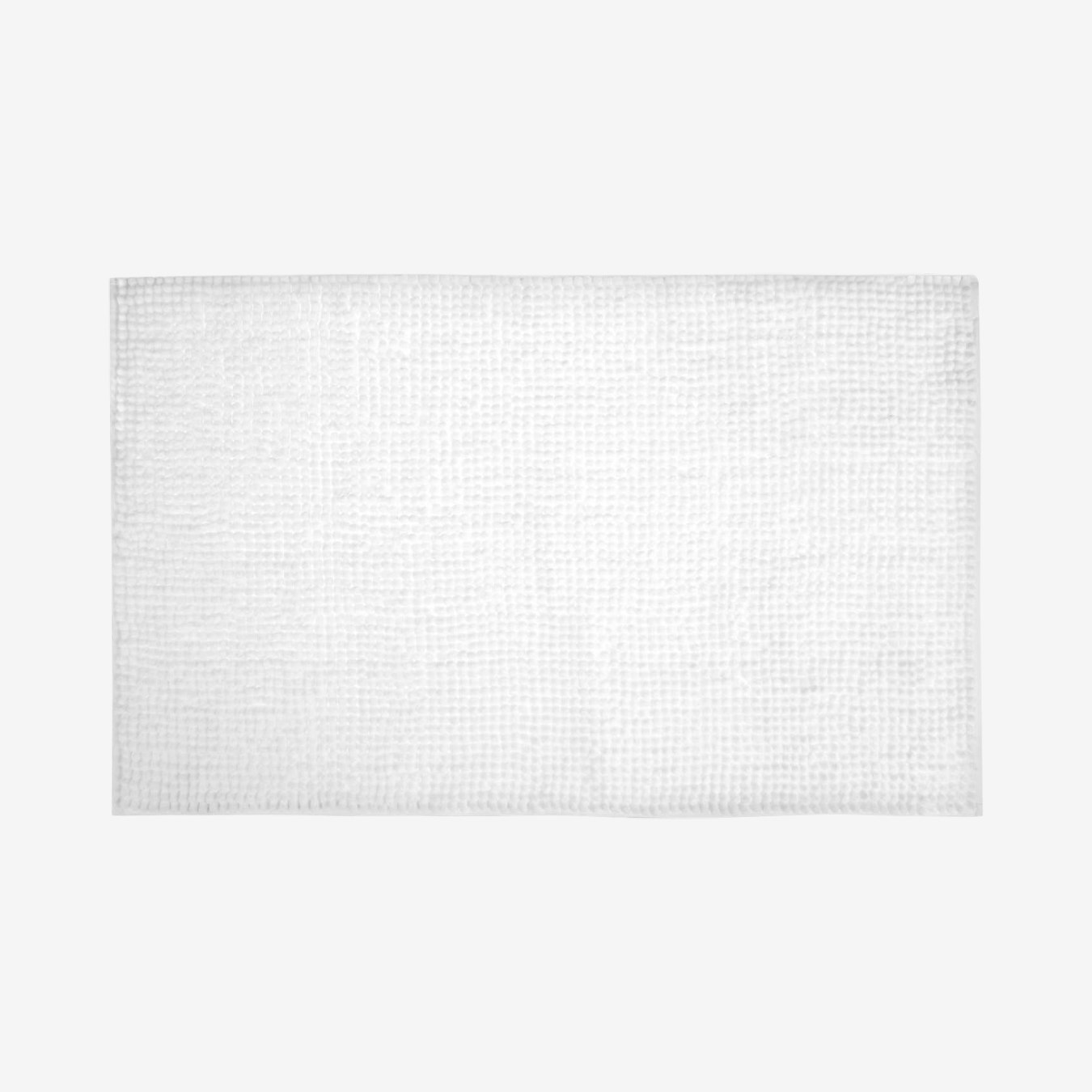Supersoft Chenille Bobble Bath Mat - White by Allure Bath Fashions