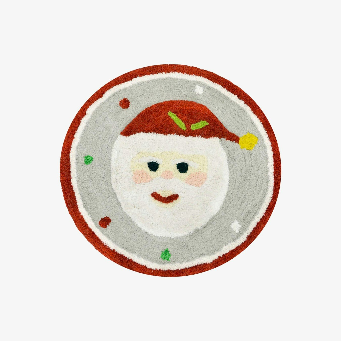 Christmas Tufted Santa Bath Mat by Allure Bath Fashions