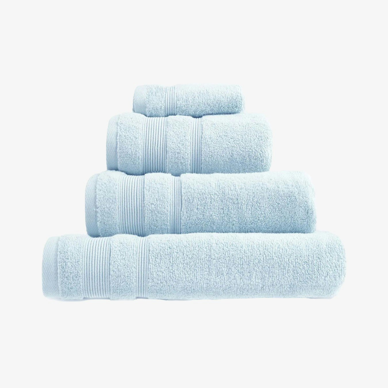 Zero Twist Egyptian Cotton Towel - Baby Blue by Allure Bath Fashions