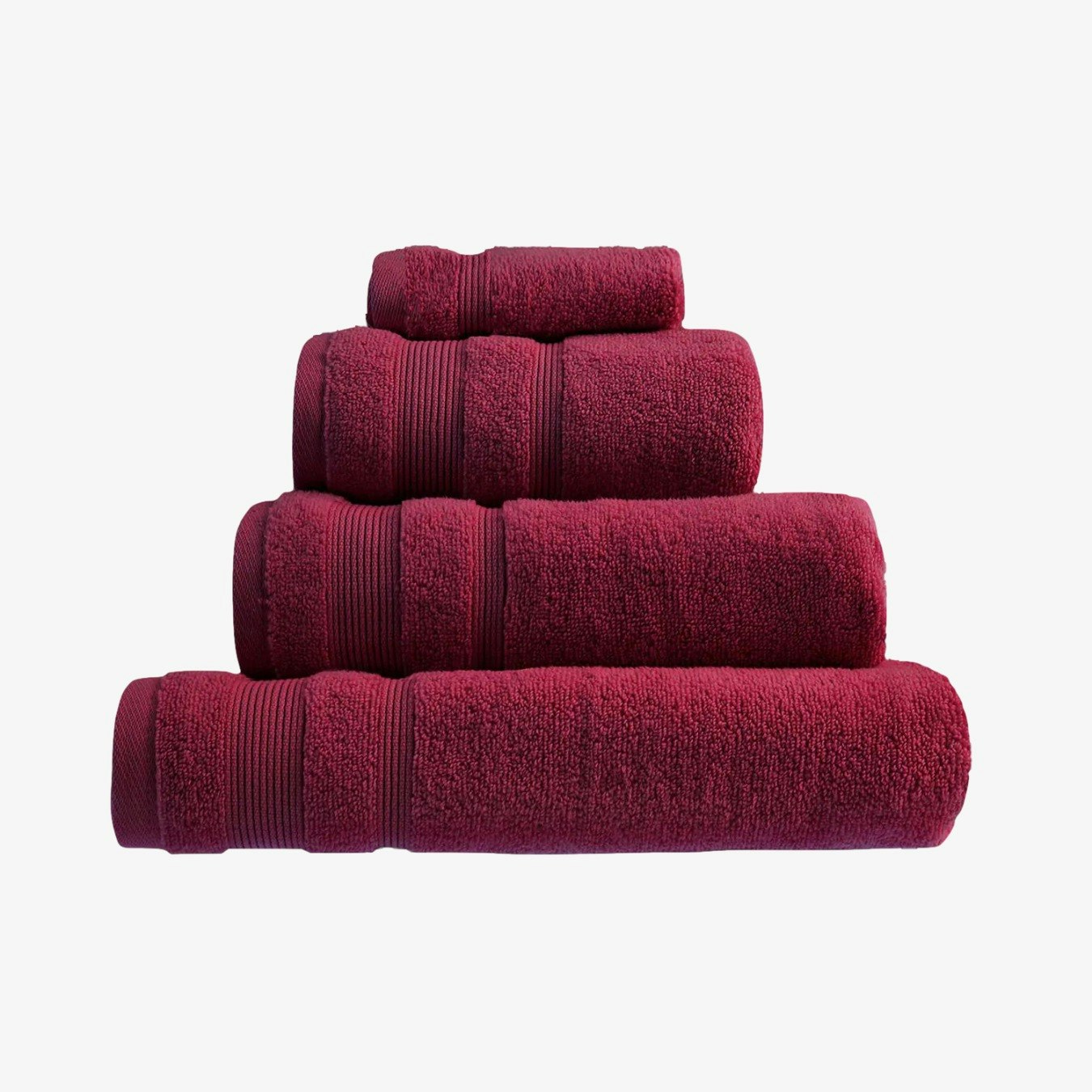Zero Twist Egyptian Cotton Towel - Beetroot by Allure Bath Fashions