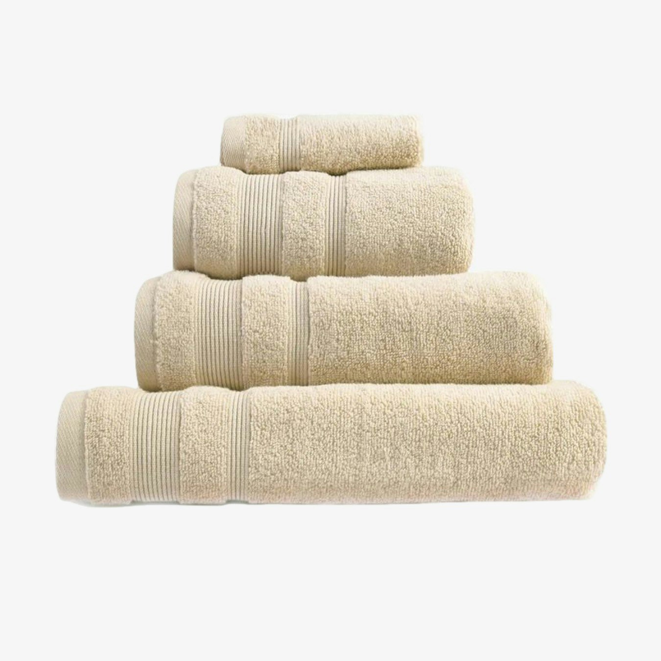 Zero Twist Egyptian Cotton Towel - Stone by Allure Bath Fashions