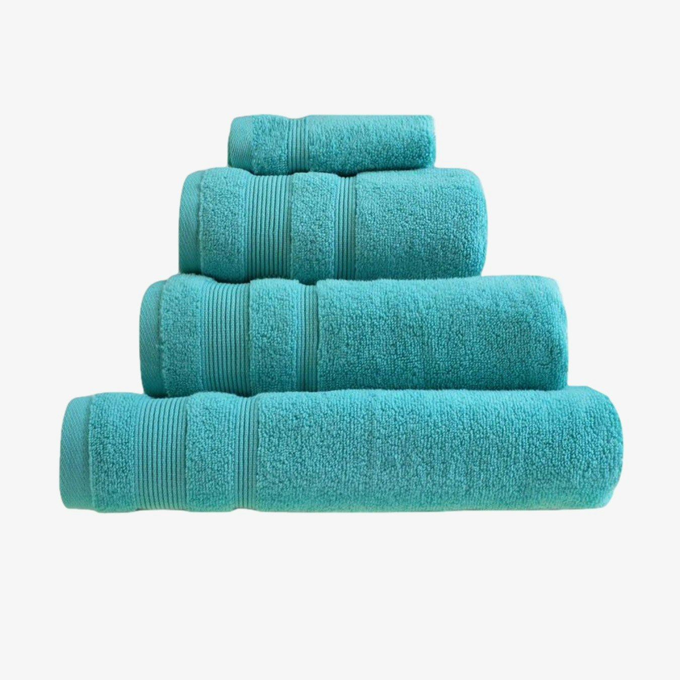 Zero Twist Egyptian Cotton Towel - Turquoise by Allure Bath Fashions