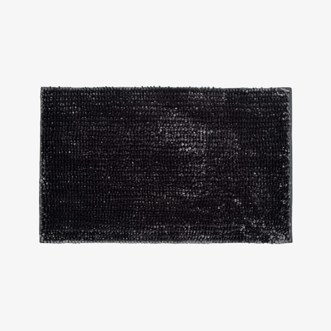 Velvet Chenille Bobble Bath Mat - Charcoal by Allure Bath Fashions