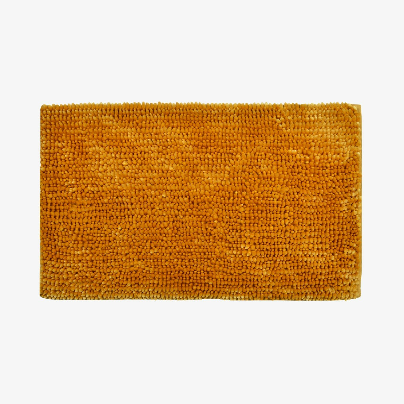 Velvet Chenille Bobble Bath Mat - Mustard by Allure Bath Fashions