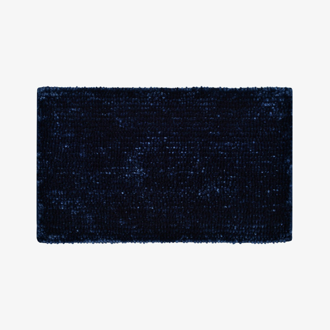 Velvet Chenille Bobble Bath Mat - Navy by Allure Bath Fashions