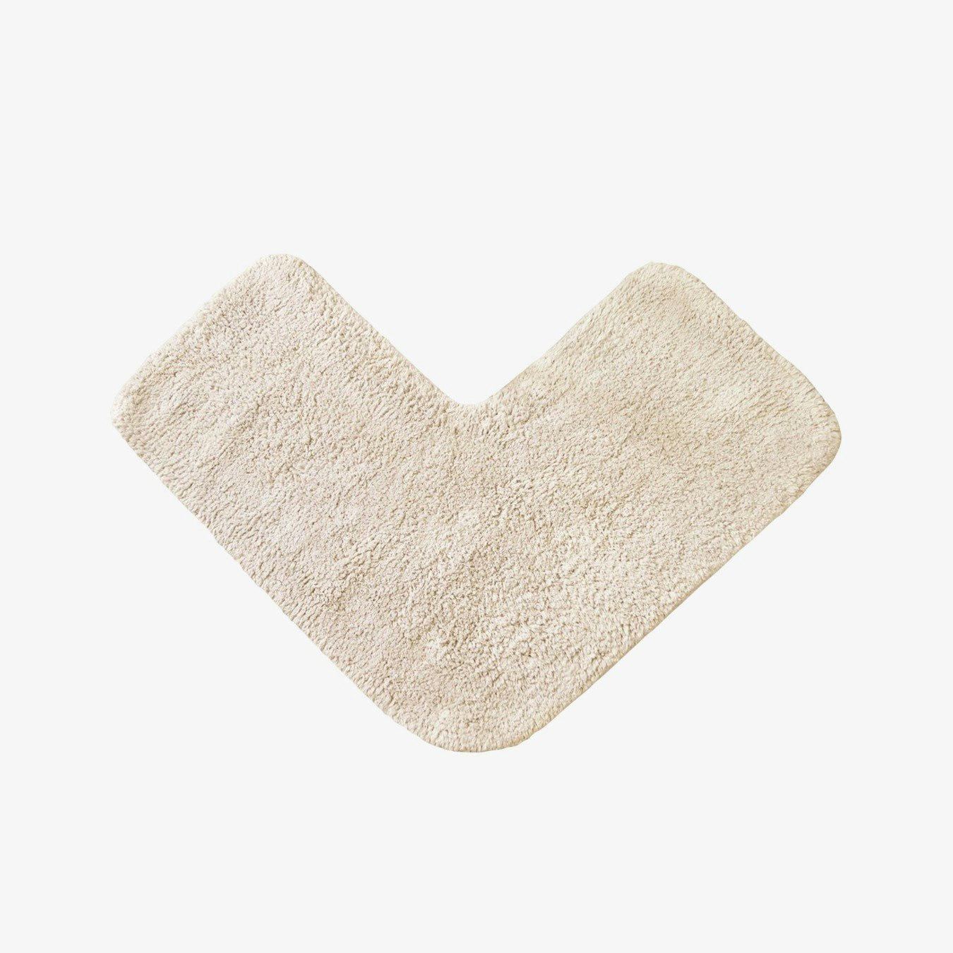 Corner Shower Mat - Stone by Allure Bath Fashions