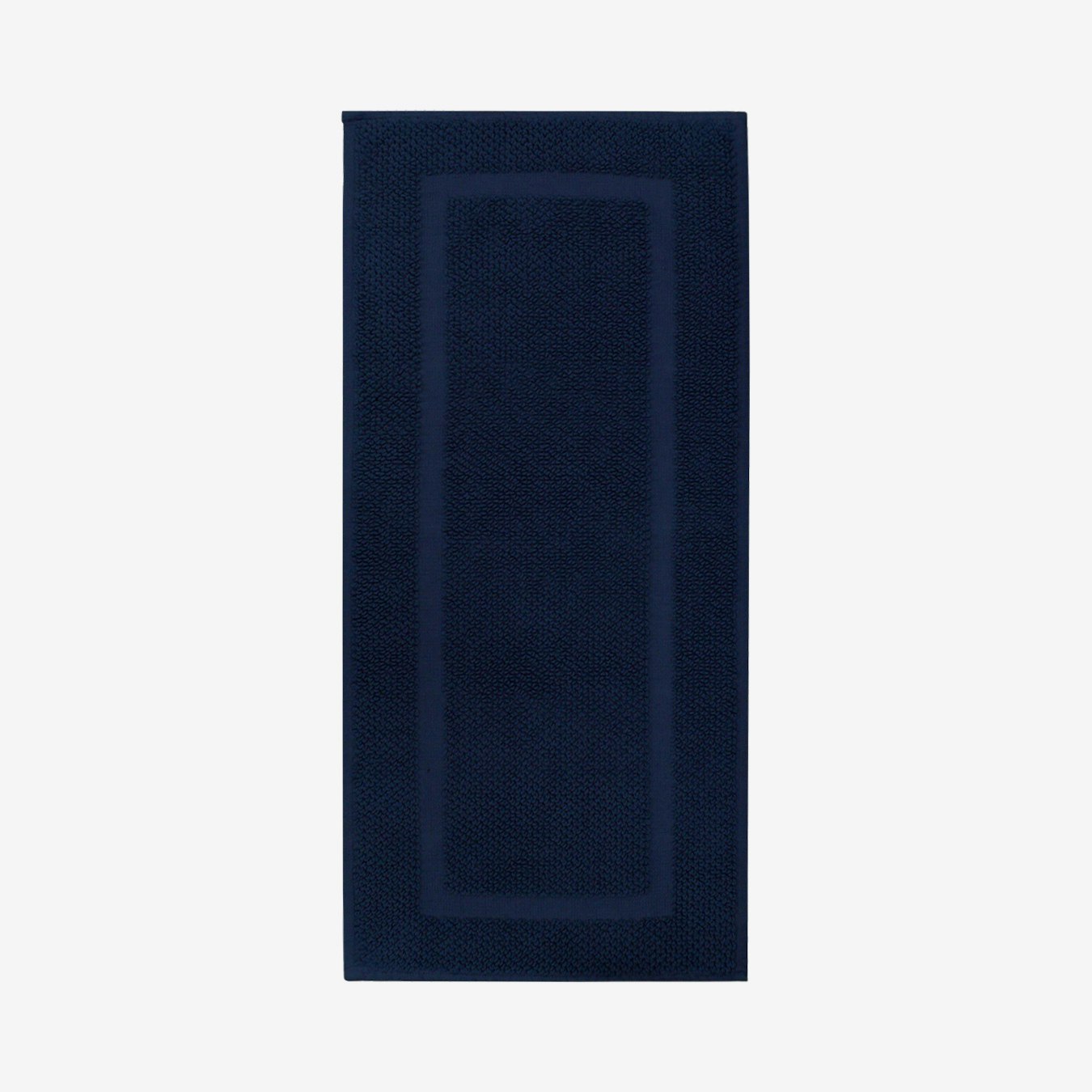 Hotel Essentials Cotton Bath Runner - Navy by Allure Bath Fashions