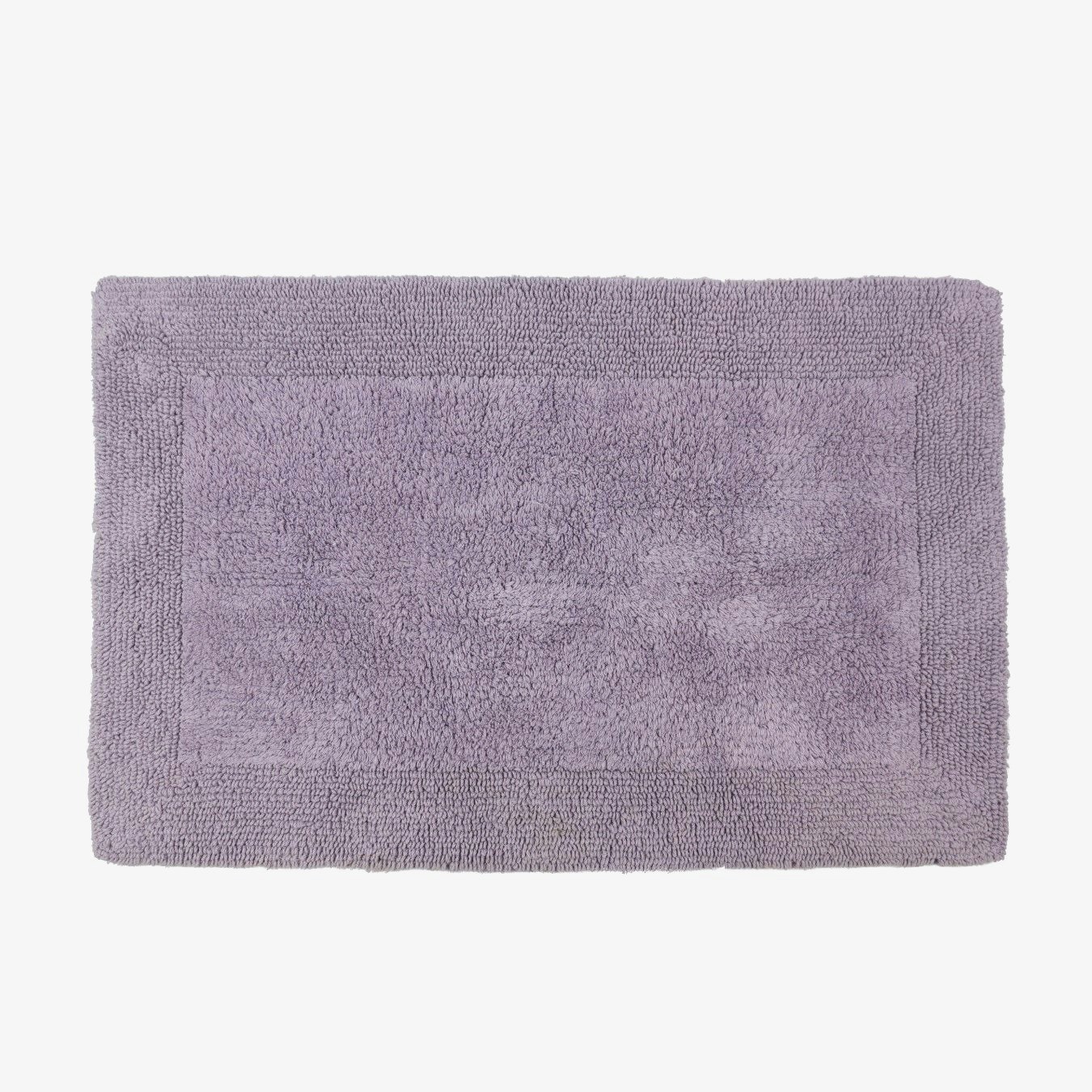 Elegance Cotton Reversible Bath Mat - Heather by Allure Bath Fashions