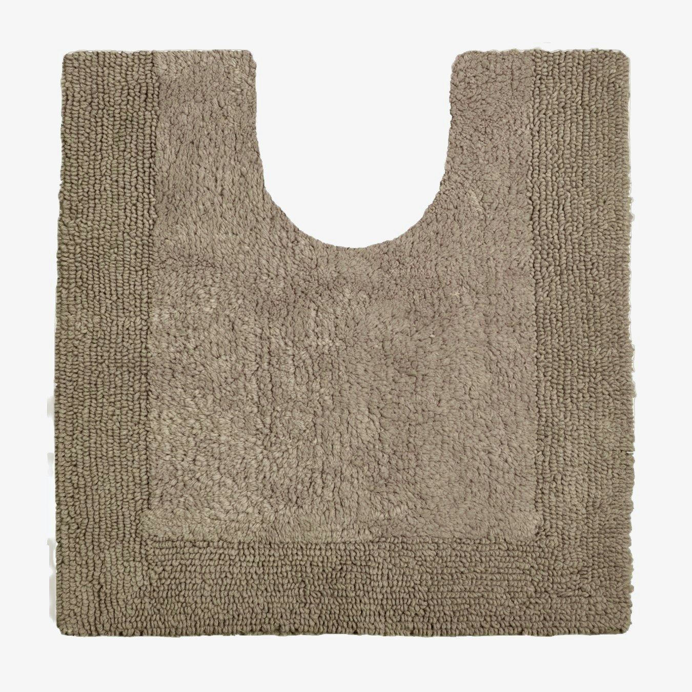Elegance Cotton Reversible Pedestal Mat - Mocha by Allure Bath Fashions
