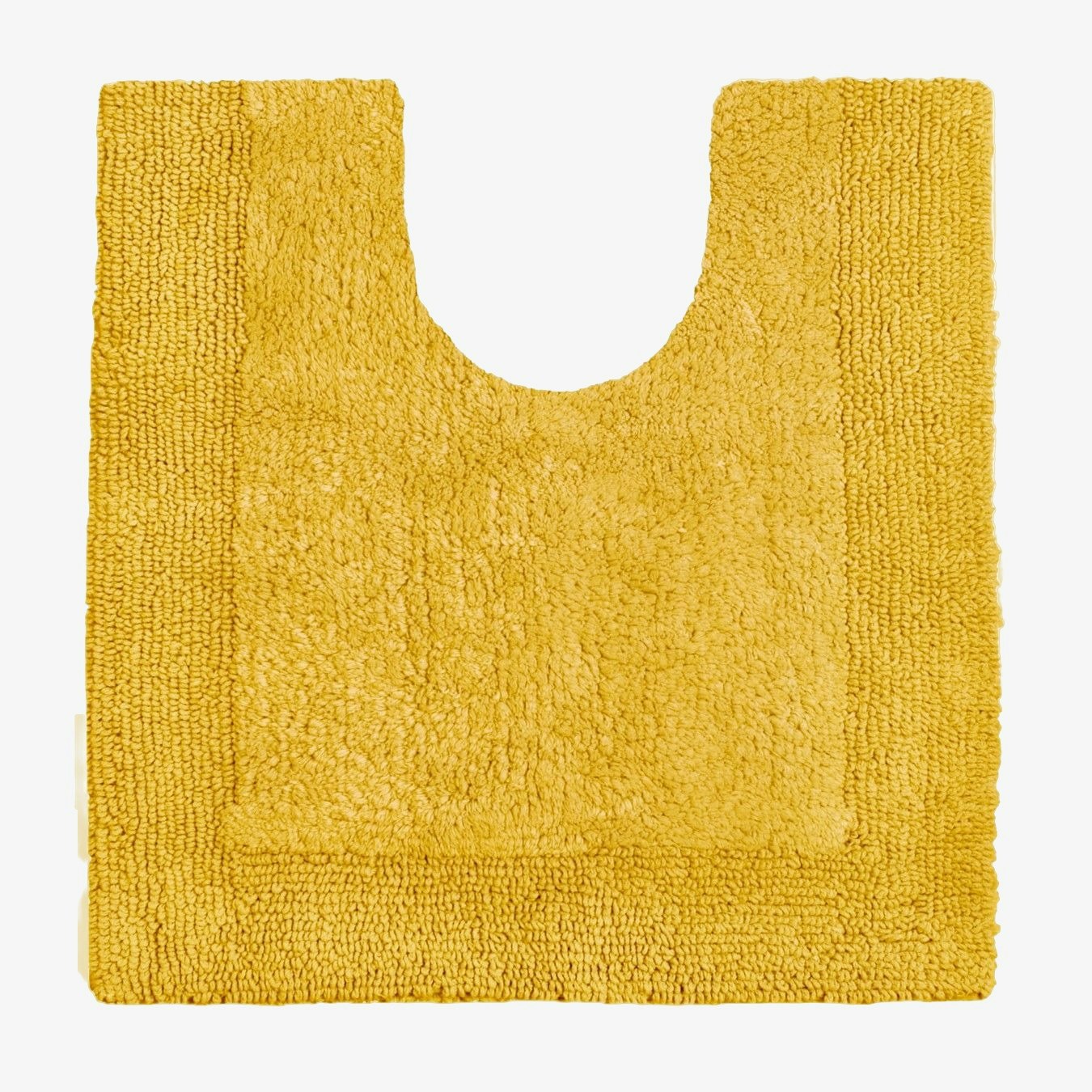 Elegance Cotton Reversible Pedestal Mat - Mustard by Allure Bath Fashions