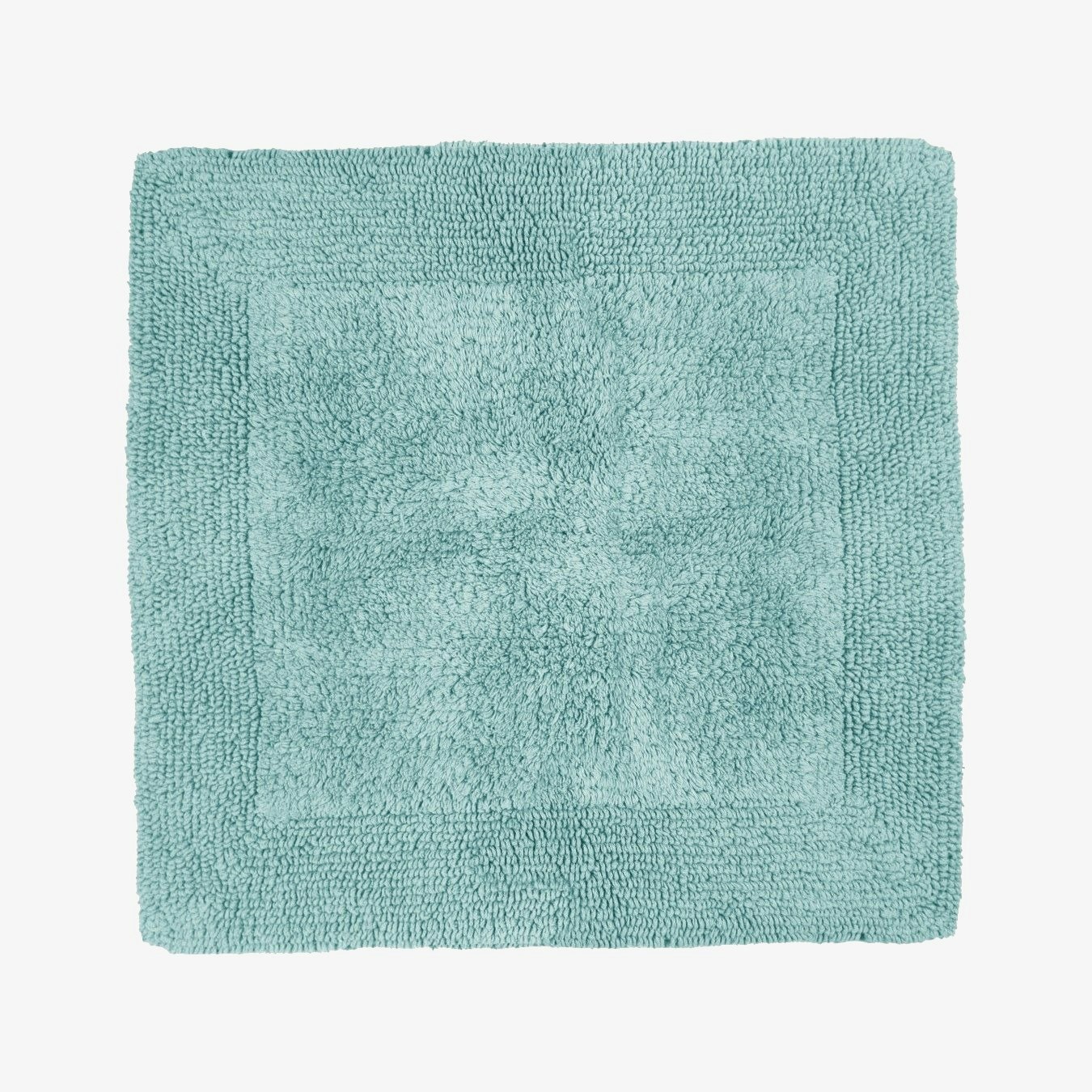 Elegance Reversible Square Bath Shower Mat - Duck Egg by Allure Bath Fashions