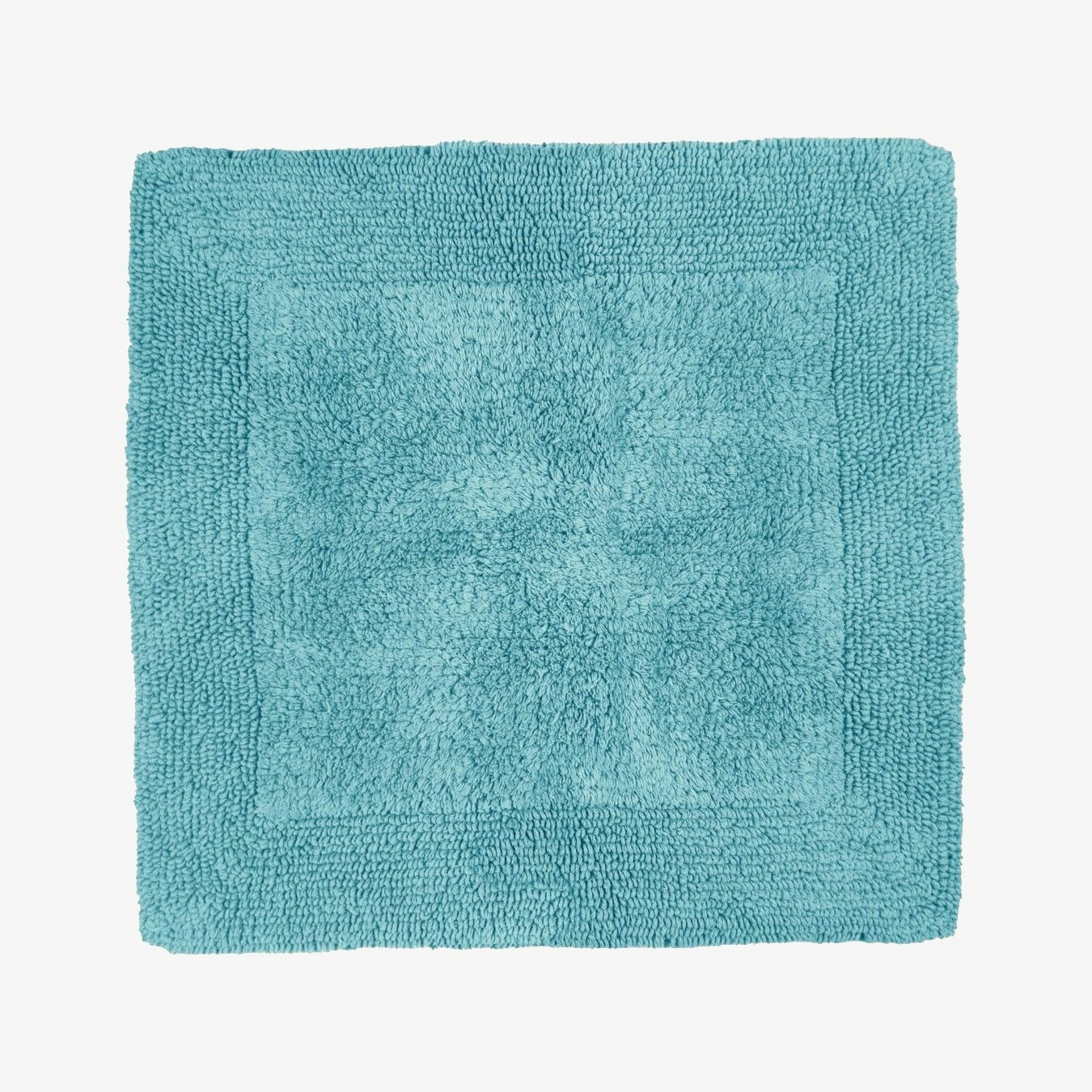 Elegance Reversible Square Bath Shower Mat - Turquiose by Allure Bath Fashions