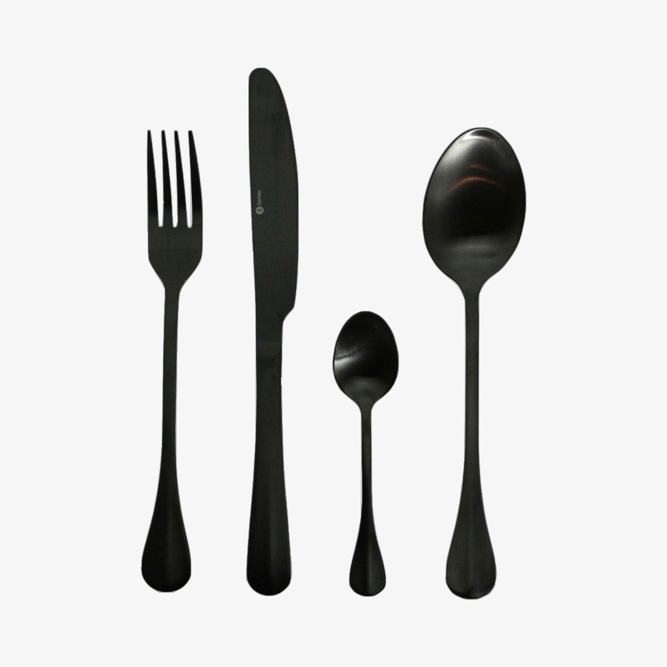 Gabor 16 Piece Cutlery Set - Black Matte by Gemeo