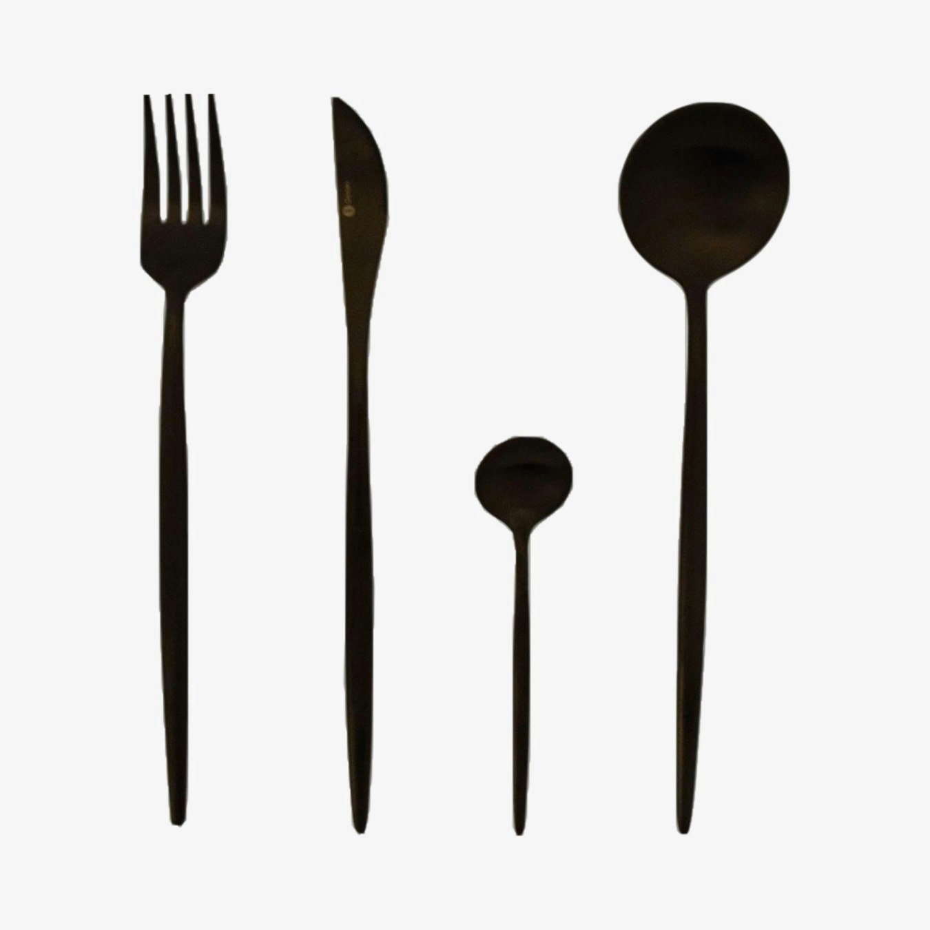 Serwa 16 Piece Cutlery Set - Black Matte by Gemeo