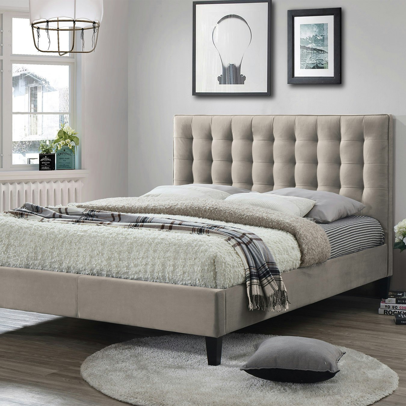 Blake Bed - Champagne by HW Furniture