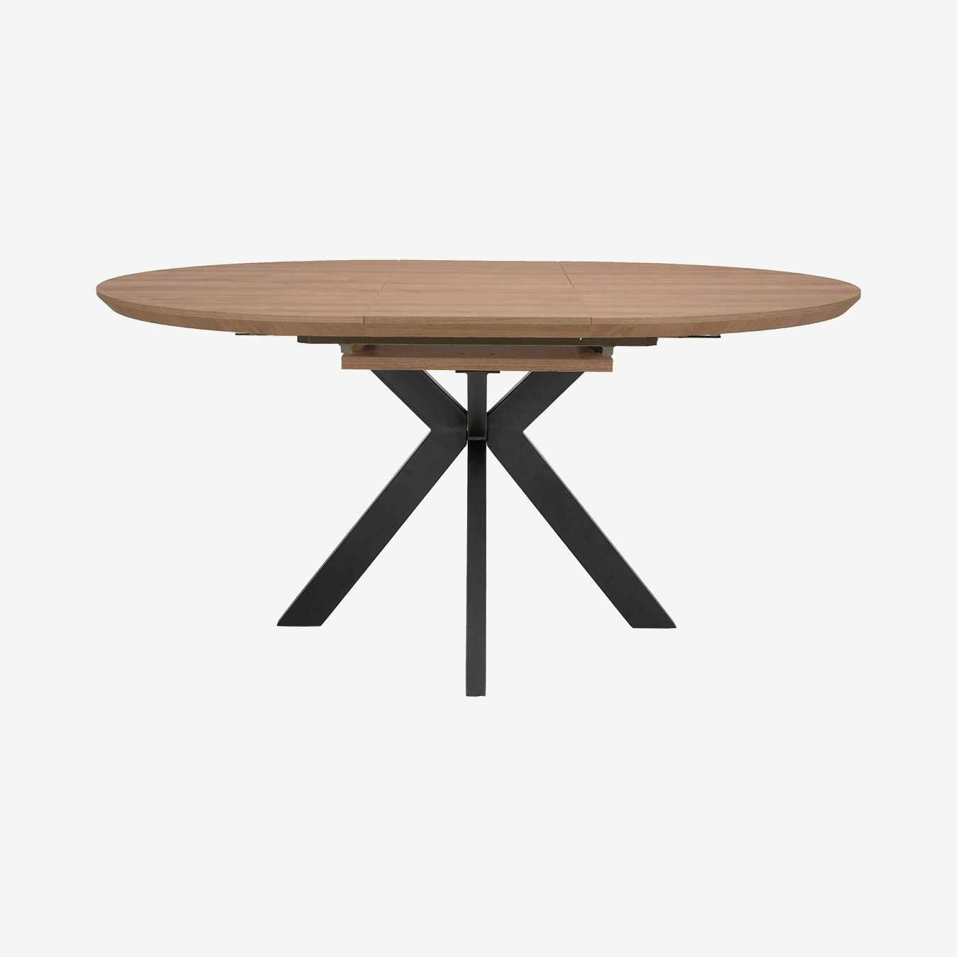 Marissa Extending Round Table - Light Walnut by HW Furniture