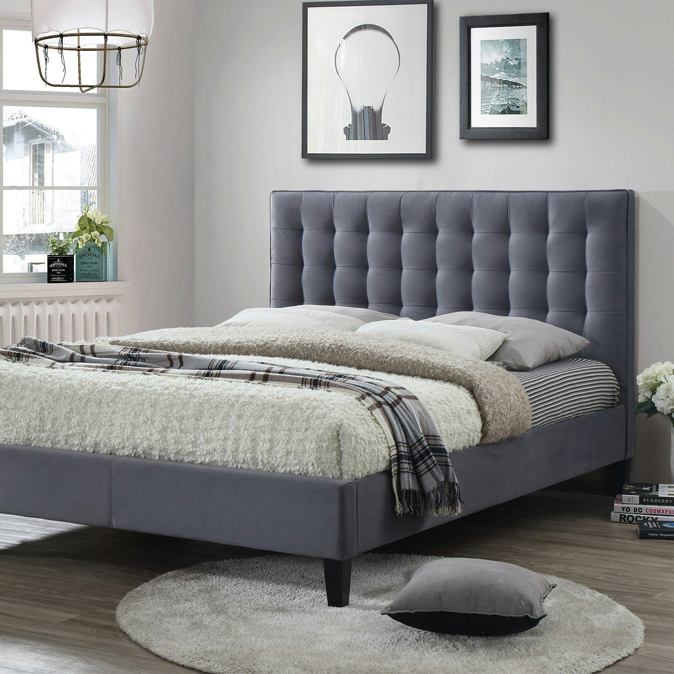 Blake Bed - Grey by HW Furniture