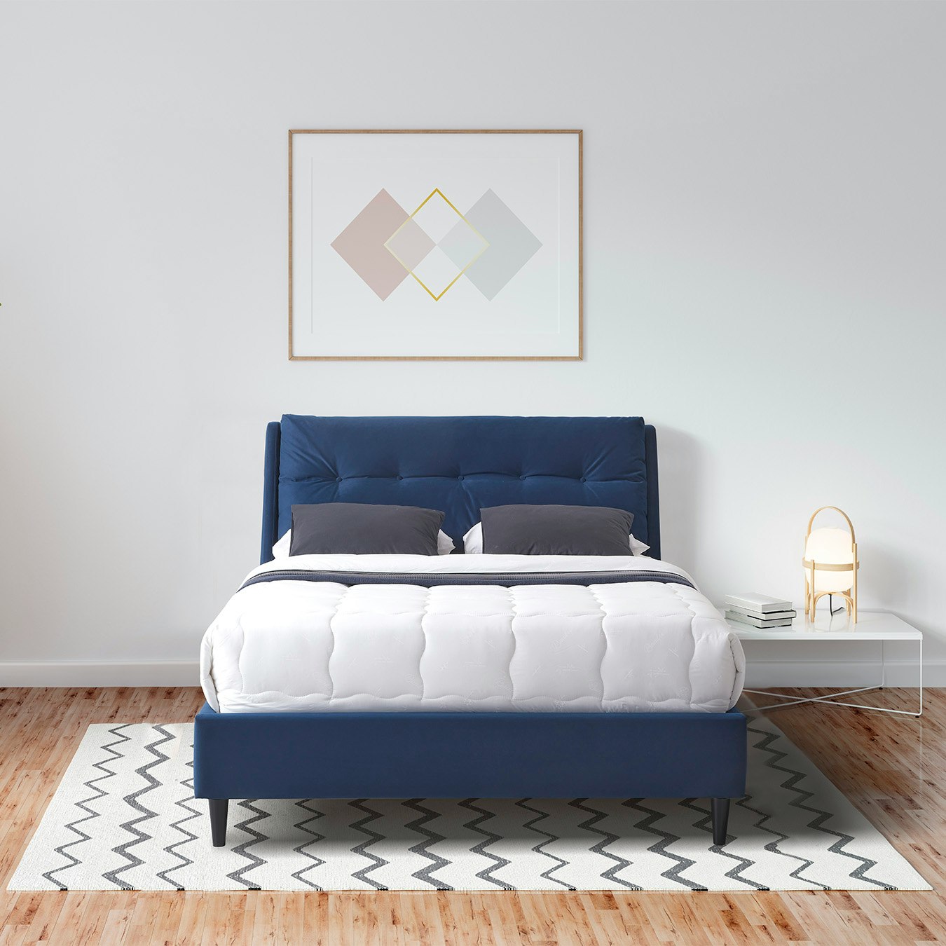Amelia Bed - Blue by HW Furniture