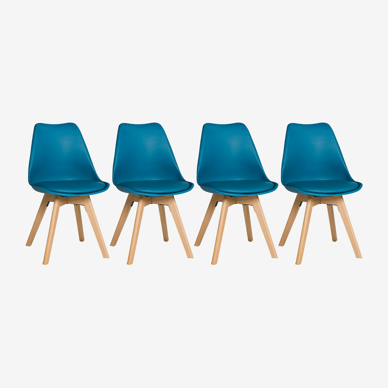Vada Chairs - Blue - Set of 4 by HW Furniture